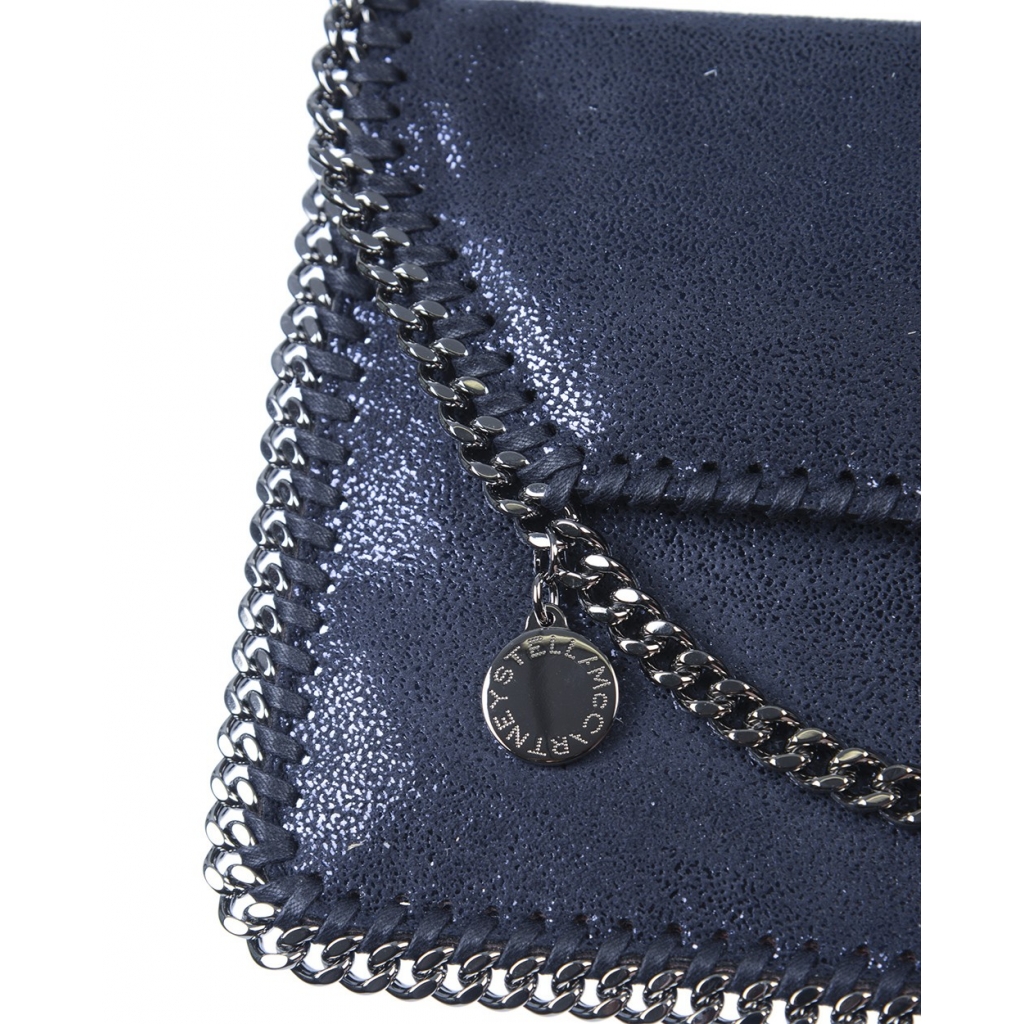 BORSA MINI FALABELLA BLU