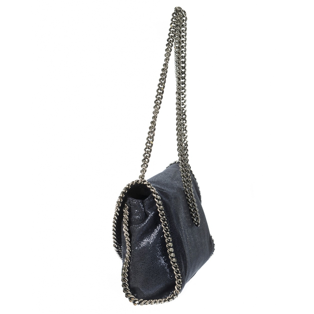 BORSA MINI SHOULDER FALABELLA BLU