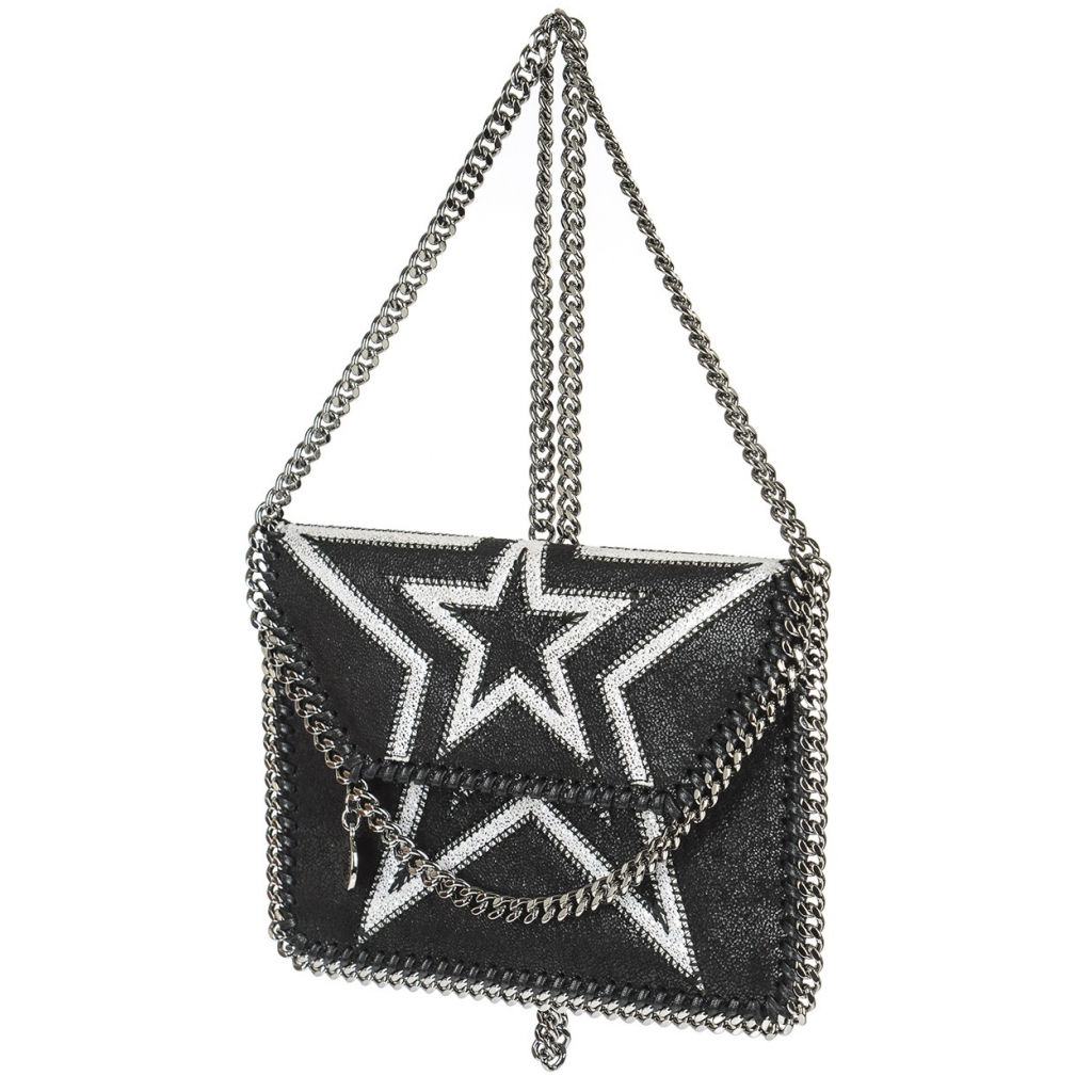 BORSA MINI FALABELLA NERO