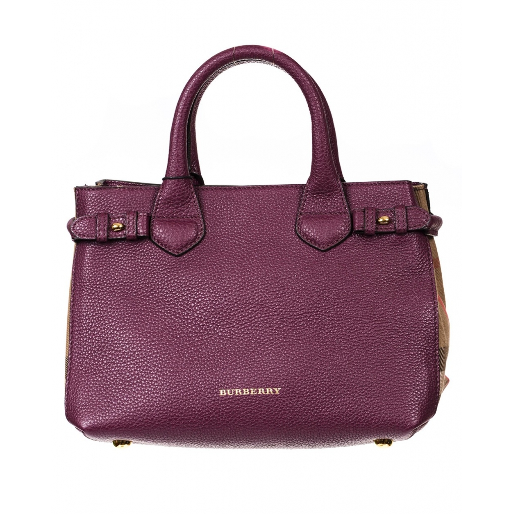 BORSA BANNER TOTE VIOLA