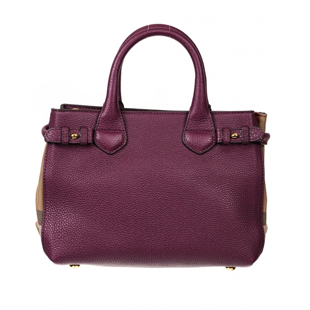 BORSA BANNER TOTE VIOLA