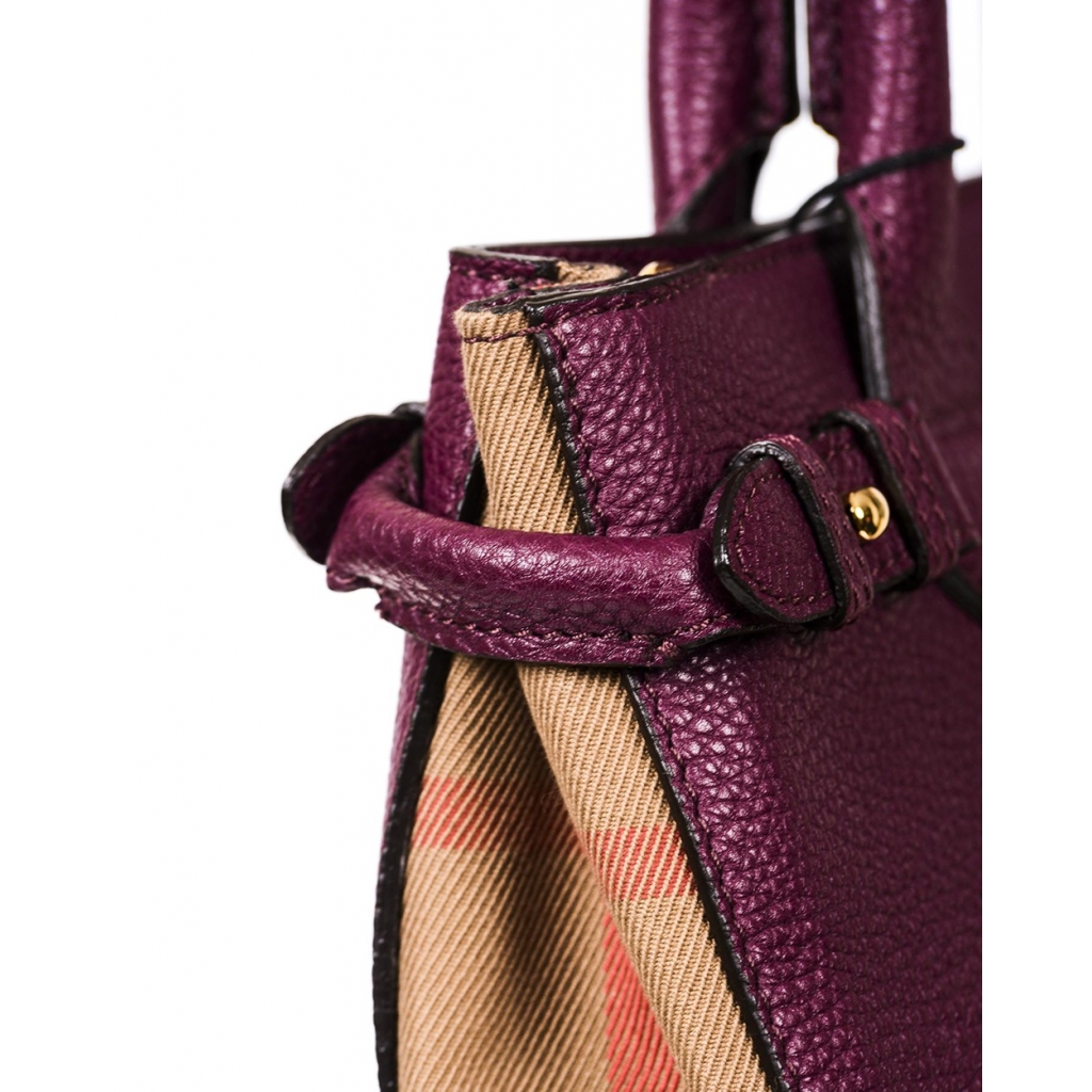 BORSA BANNER TOTE VIOLA