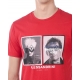 T-SHIRT MAGLIA POP ART MANIFESTO ST ROSSO