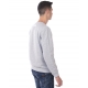FELPA MAGLIA INCORNICIATA GRIGIO