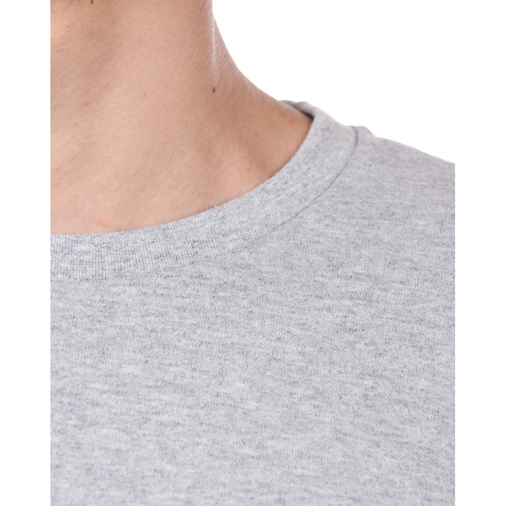 FELPA MAGLIA INCORNICIATA GRIGIO