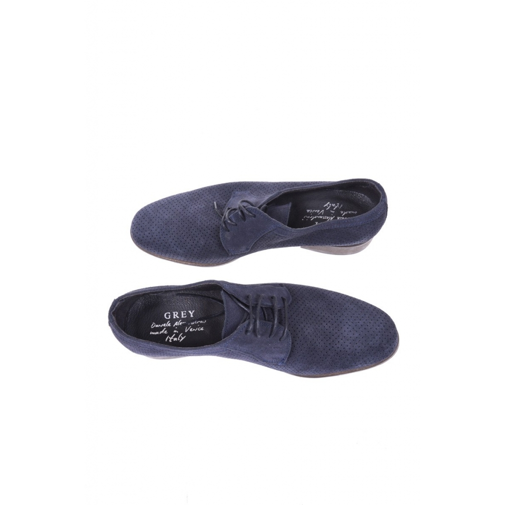 SCARPE SCARPE FRANCESINA FORATA BLU