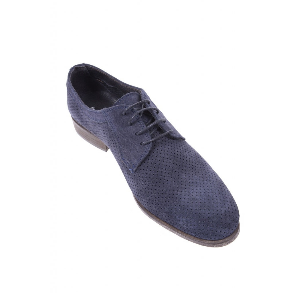 SCARPE SCARPE FRANCESINA FORATA BLU