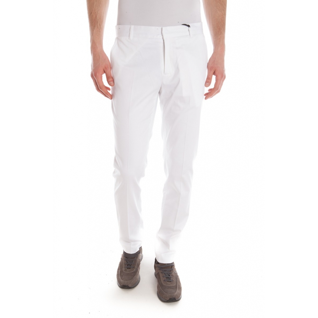 PANTALONI PANTALONE SLIMATO 17 5 BIANCO