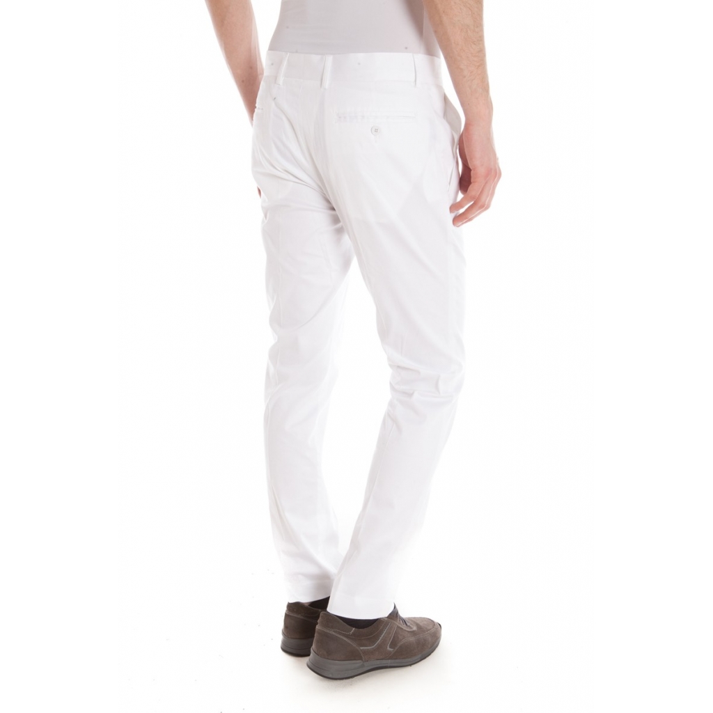 PANTALONI PANTALONE SLIMATO 17 5 BIANCO