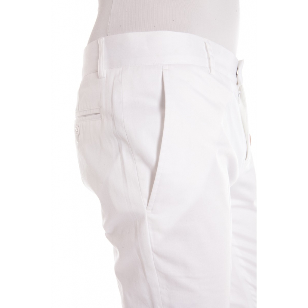 PANTALONI PANTALONE SLIMATO 17 5 BIANCO