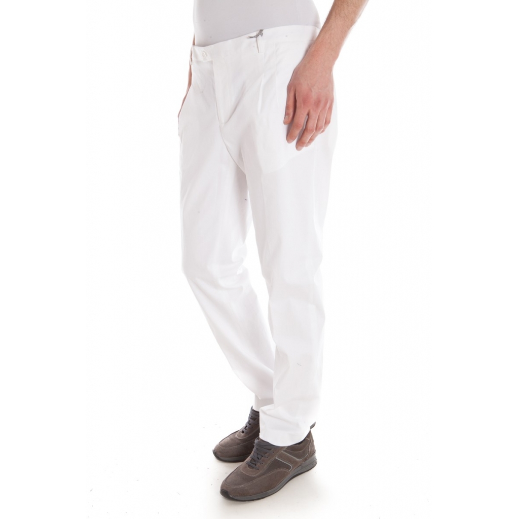 PANTALONI PANTALONE POZZETTO PENS BIANCO