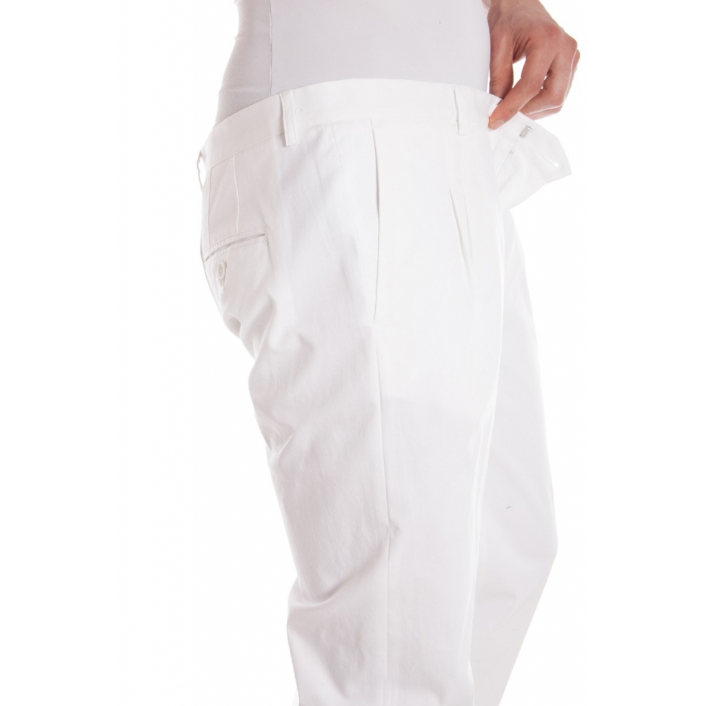 PANTALONI PANTALONE POZZETTO PENS BIANCO