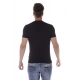 T-SHIRT JERSEY VISCOSA OMBRINA NERO