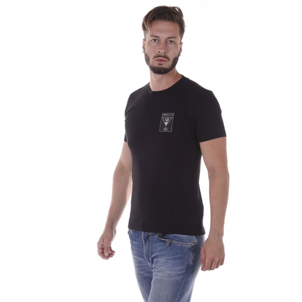 T-SHIRT JERSEY VISCOSA OMBRINA NERO