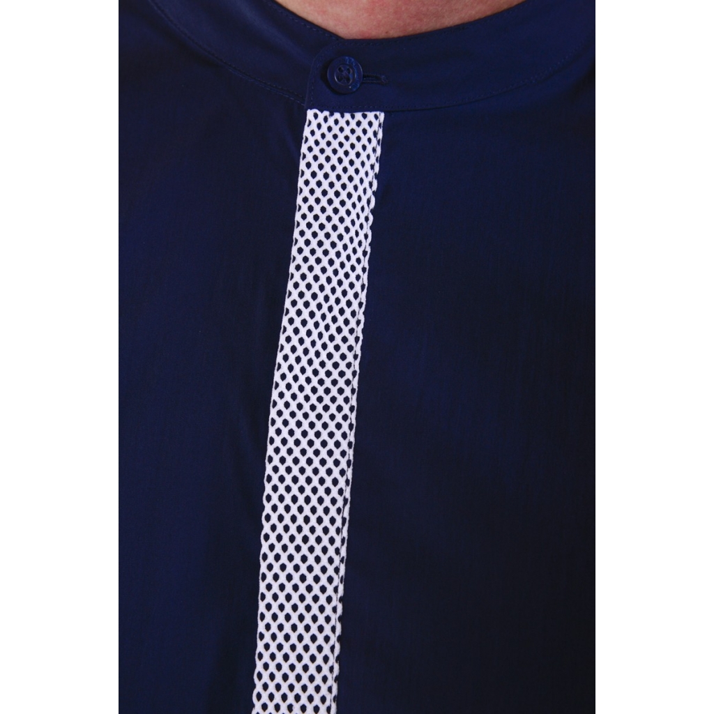 CAMICIA CAMICIA RETICOLO RETE BLU