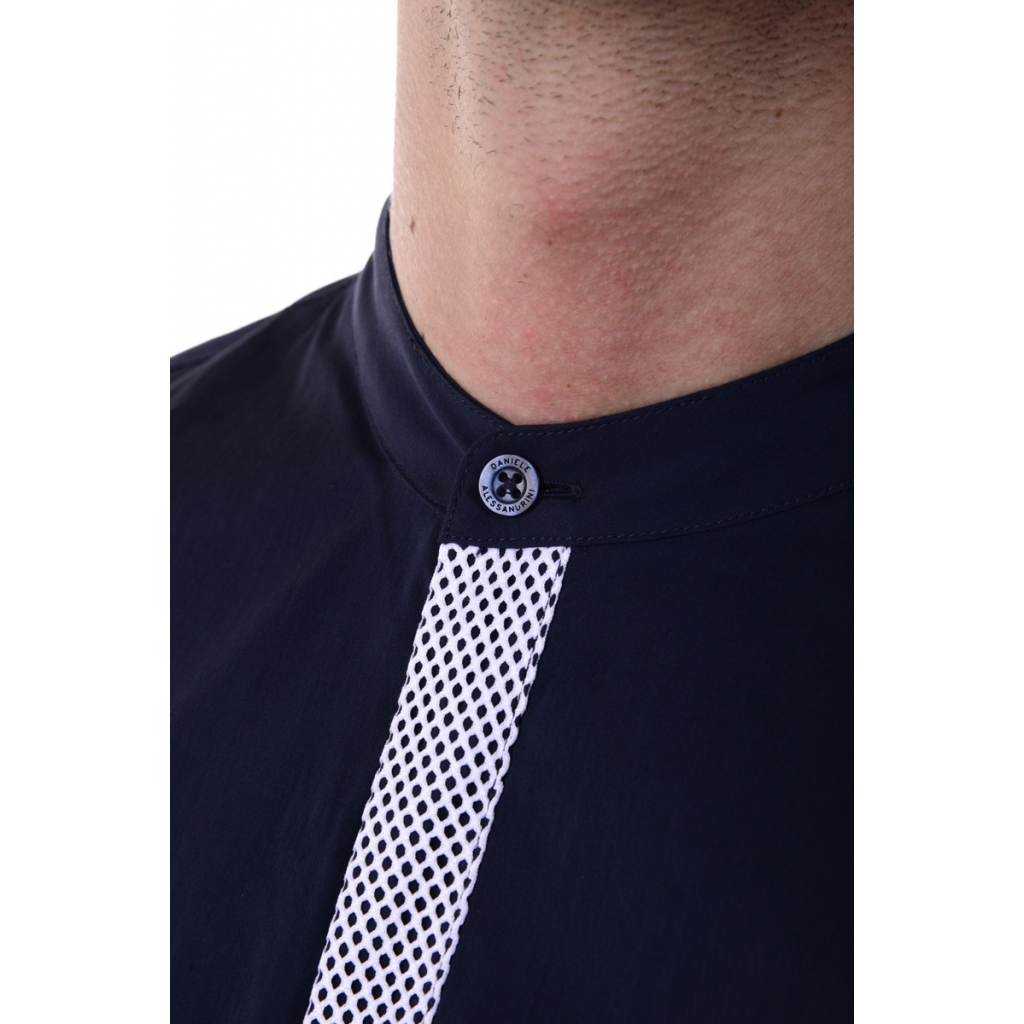 CAMICIA CAMICIA RETICOLO RETE BLU