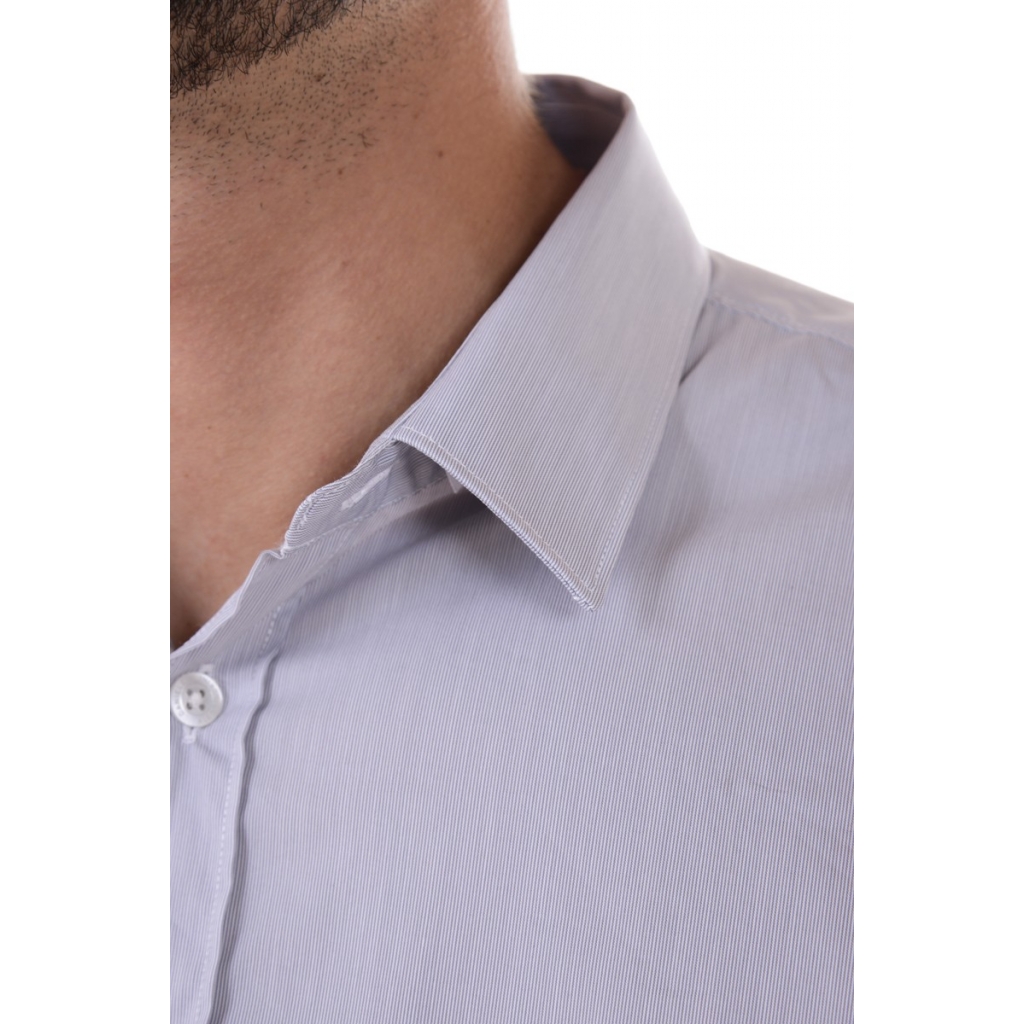 CAMICIA CAMICIA BASICA COLLO GEMELLO GRIGIO