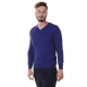 MAGLIA MAGLIA BASICO SCOLLO A V BLU