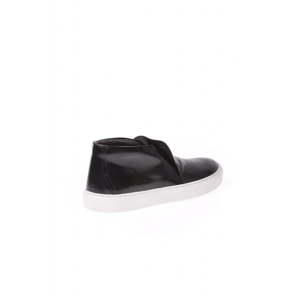 STIVALETTI SCARPA SLIP ON ALTA NERO