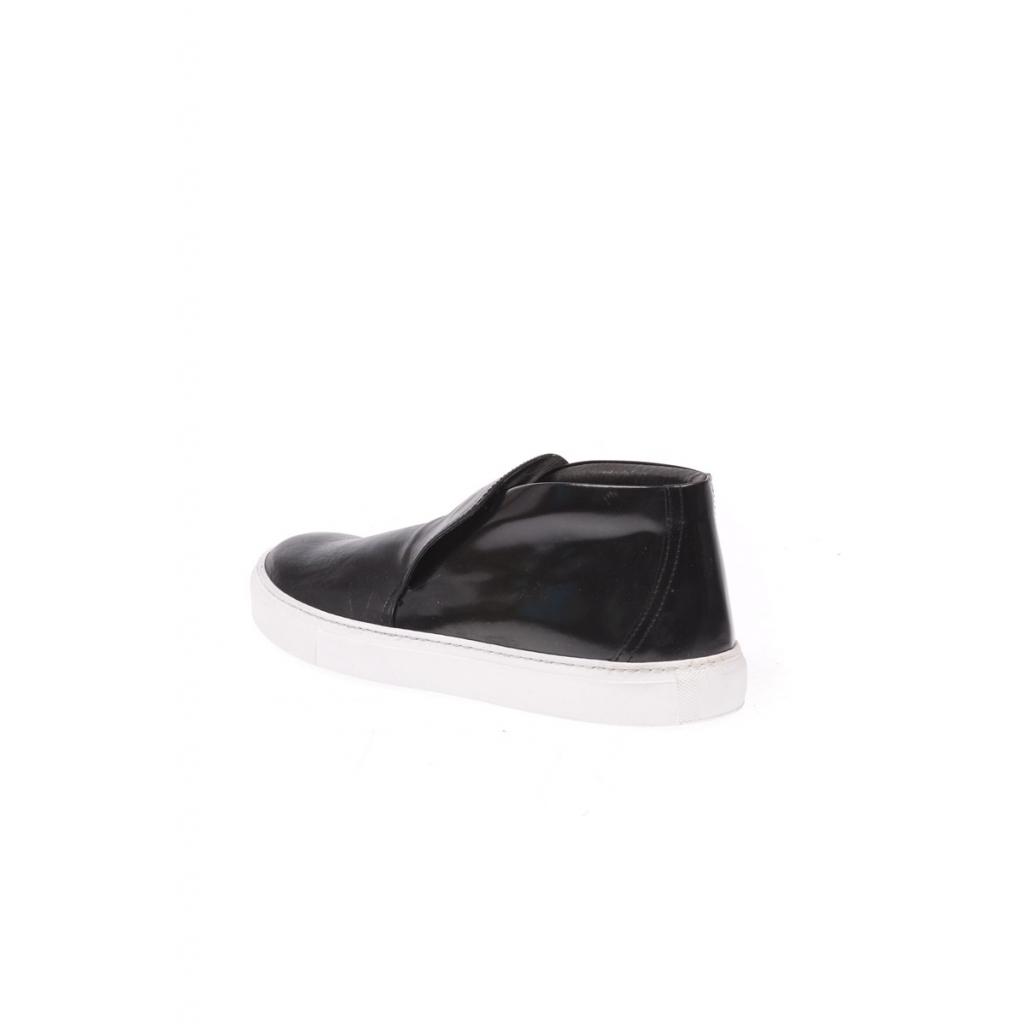 STIVALETTI SCARPA SLIP ON ALTA NERO