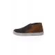 STIVALETTI SCARPA SLIP ON ALTA MARRONE