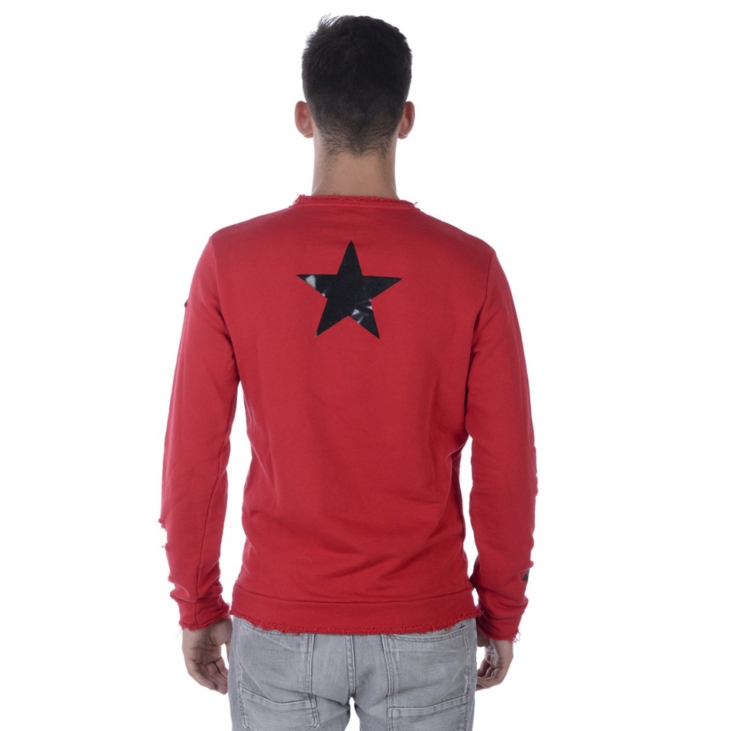 FELPA MAGLIA BUCATA ST ROSSO