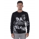 FELPA MAGLIA FELPA STREET ART ST NERO