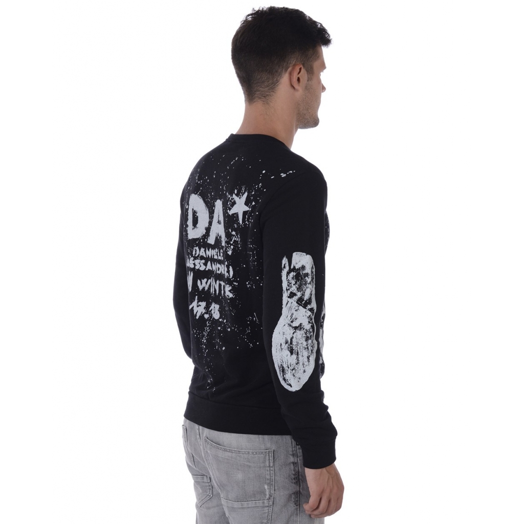 FELPA MAGLIA FELPA STREET ART ST NERO