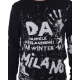 FELPA MAGLIA FELPA STREET ART ST NERO