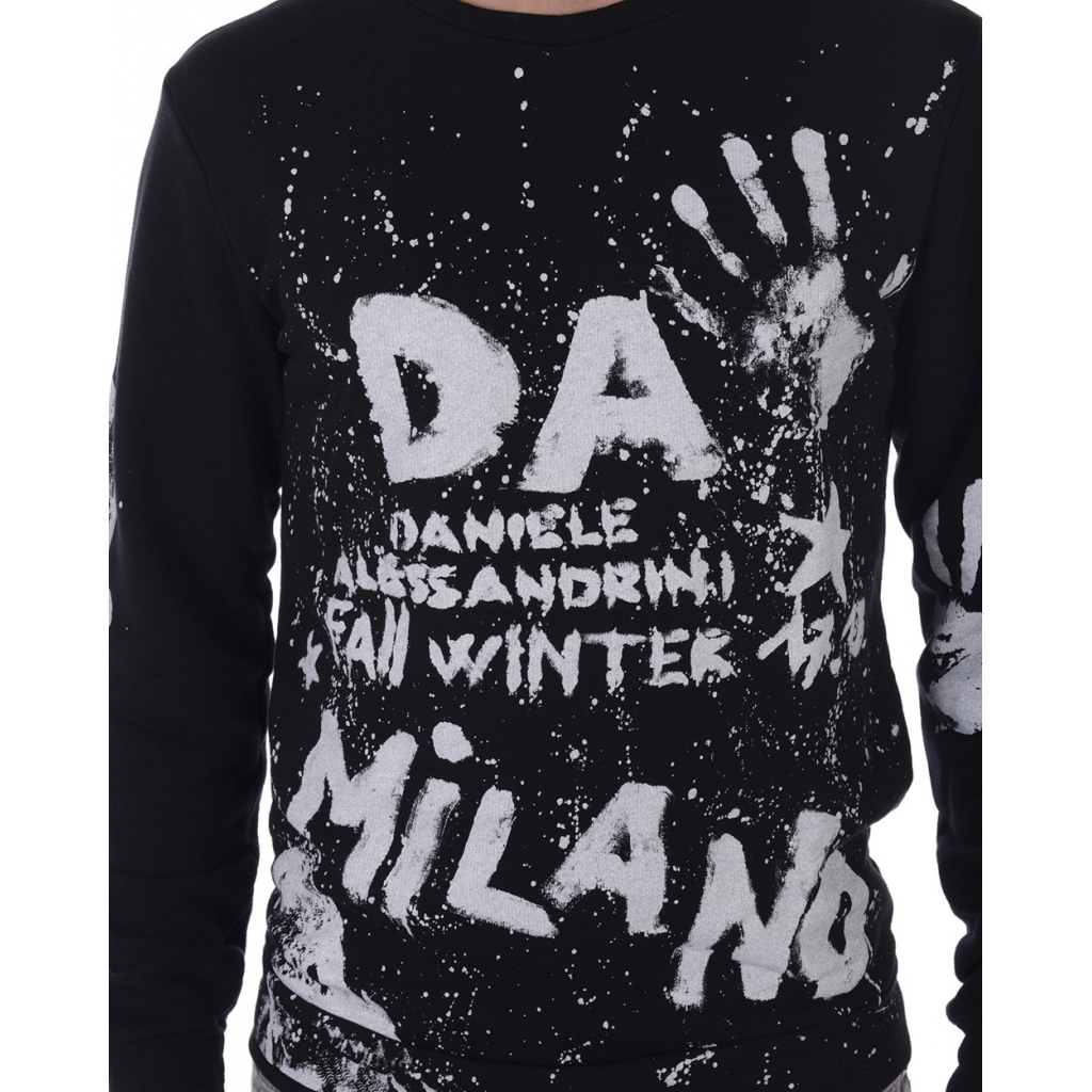 FELPA MAGLIA FELPA STREET ART ST NERO