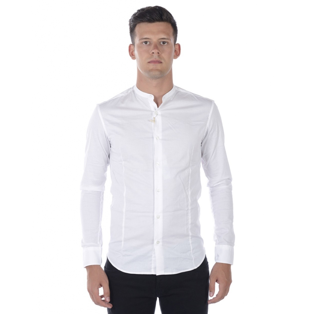 CAMICIA CAMICIA KOREANA SLIM FIT BIANCO