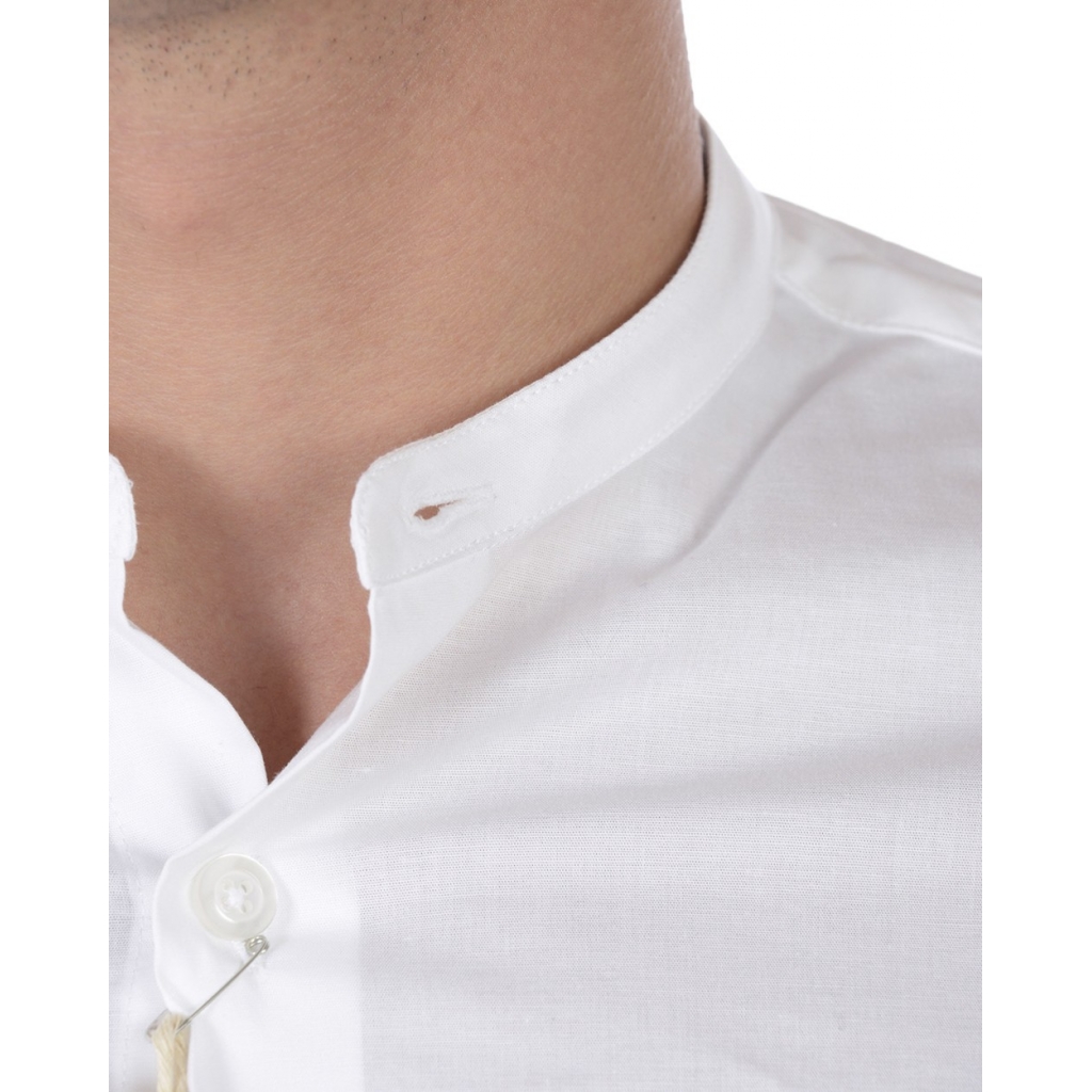 CAMICIA CAMICIA KOREANA SLIM FIT BIANCO