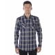 CAMICIA CAMICIA MILITARE CARRE BLU