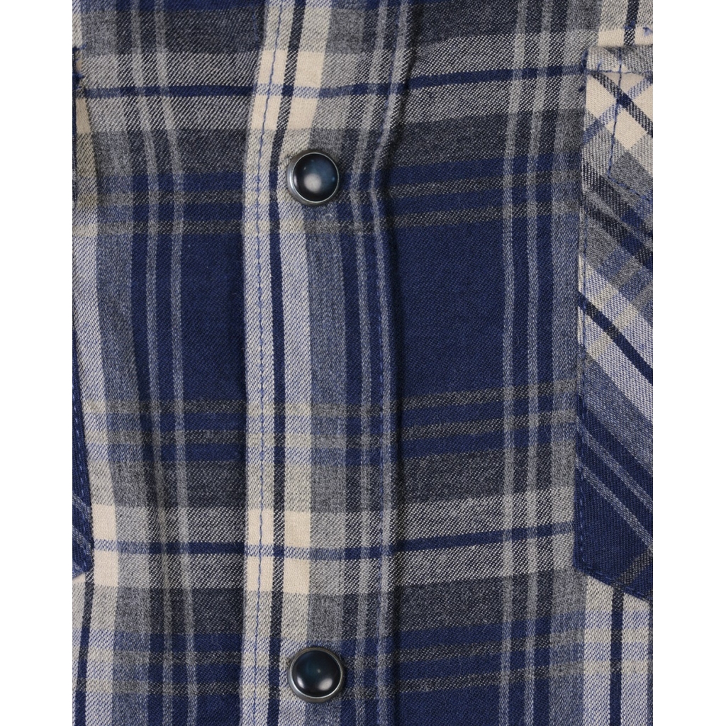 CAMICIA CAMICIA MILITARE CARRE BLU