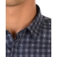 CAMICIA MAGLIA FINTA INGLESE BLU