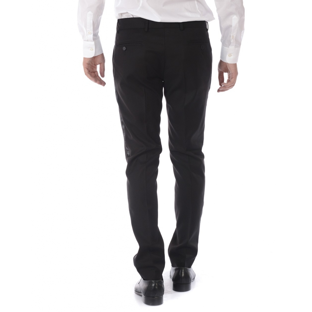 PANTALONI PANTALONE SLIMATO RASO NERO