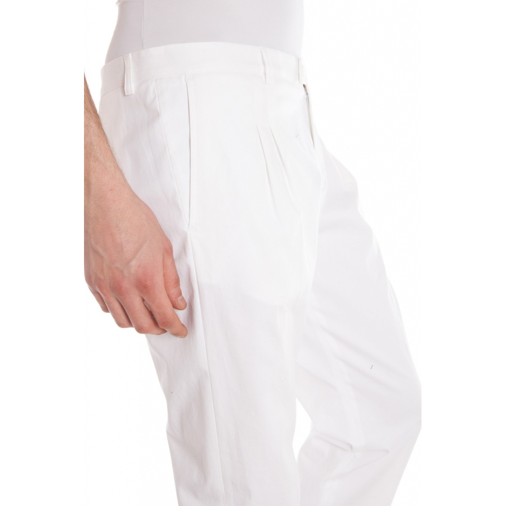 PANTALONI PANTALONE POZZETTO PENS BIANCO