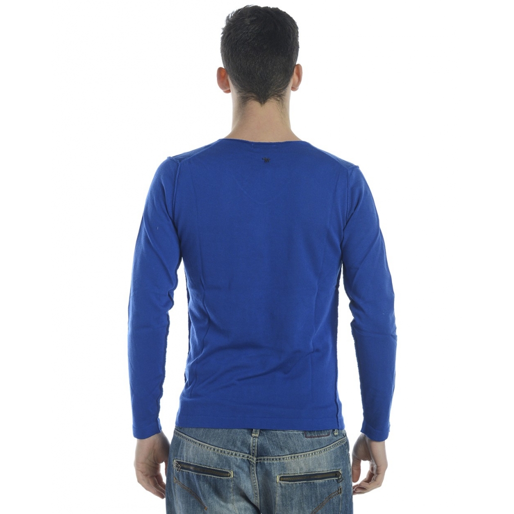 MAGLIA MAGLIA A V PAPPAGALLI BLU