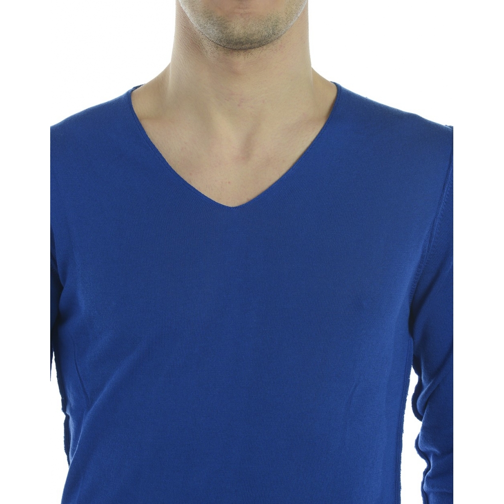 MAGLIA MAGLIA A V PAPPAGALLI BLU