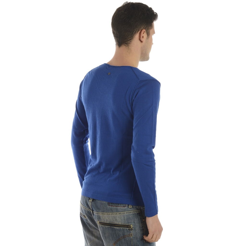 MAGLIA MAGLIA A V PAPPAGALLI BLU