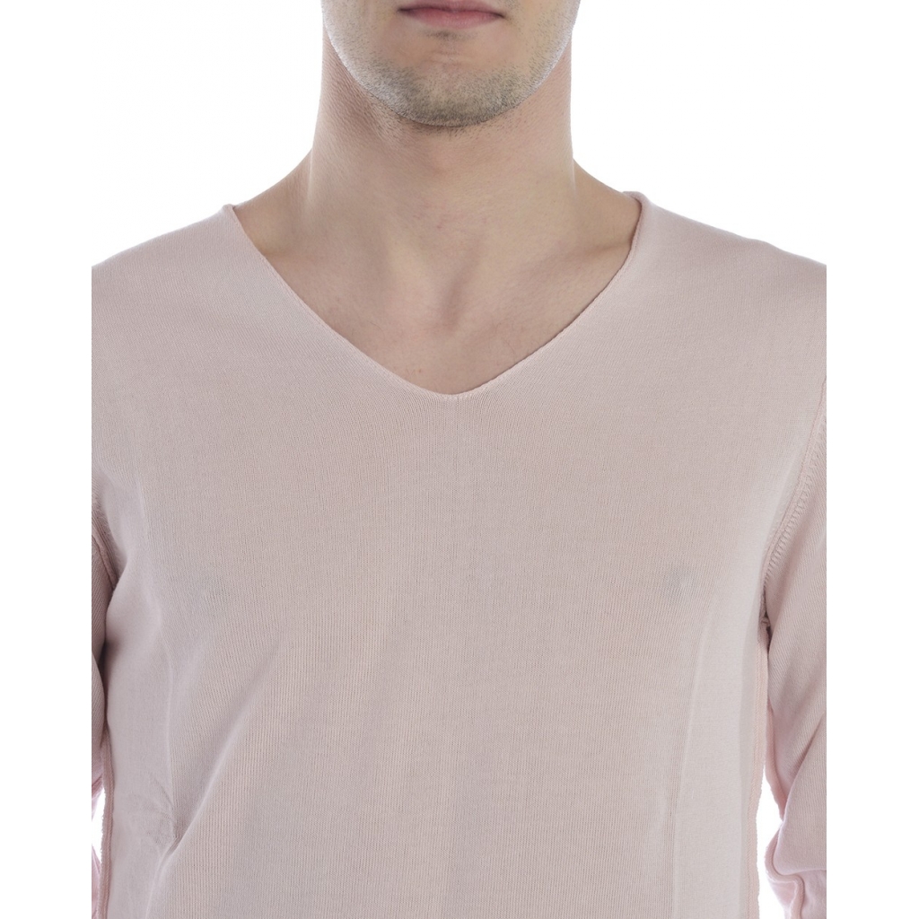 MAGLIA MAGLIA A V PAPPAGALLI ROSA