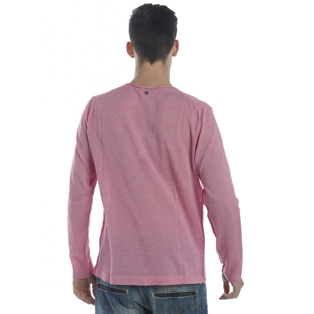 MAGLIA MAGLIA GIROCOLLO ROSA