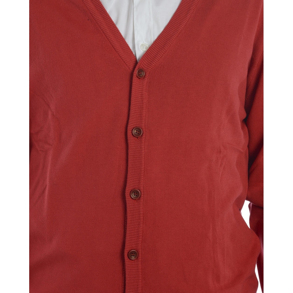 CARDIGAN MAGLIA FARFALLA ROSSO