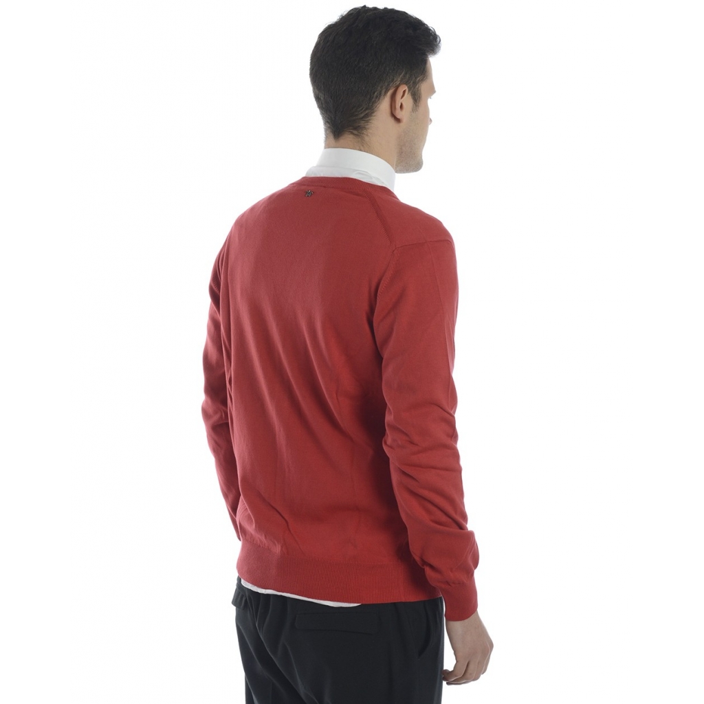 CARDIGAN MAGLIA FARFALLA ROSSO