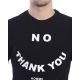 T-SHIRT MAGLIA NO THANK YOU ST NERO