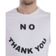 T-SHIRT MAGLIA NO THANK YOU ST BIANCO