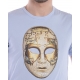 T-SHIRT MAGLIA UNA MASCHERA MUSICALE S CELESTE