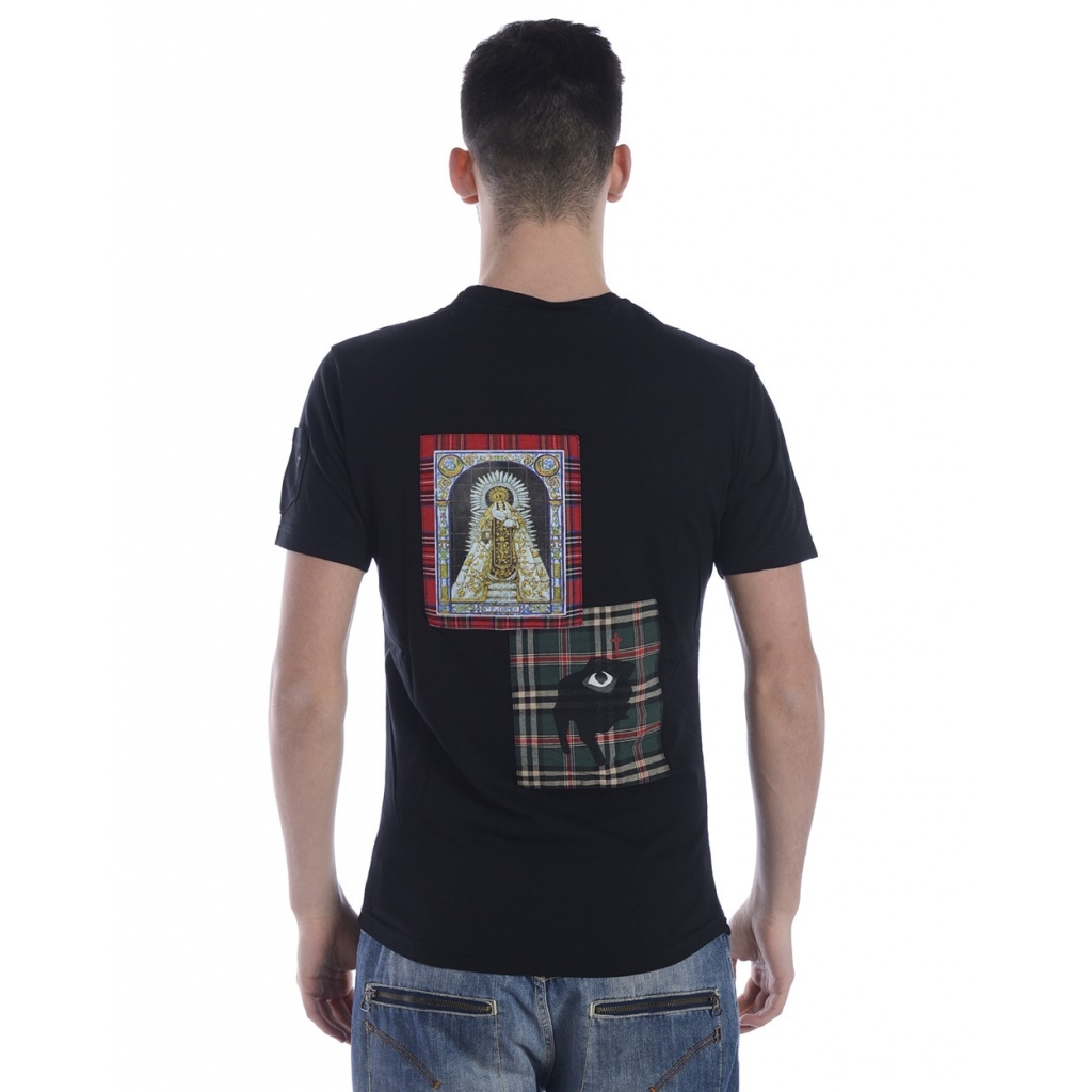 T-SHIRT MAGLIA POP ART POR NOSOSTROS S NERO
