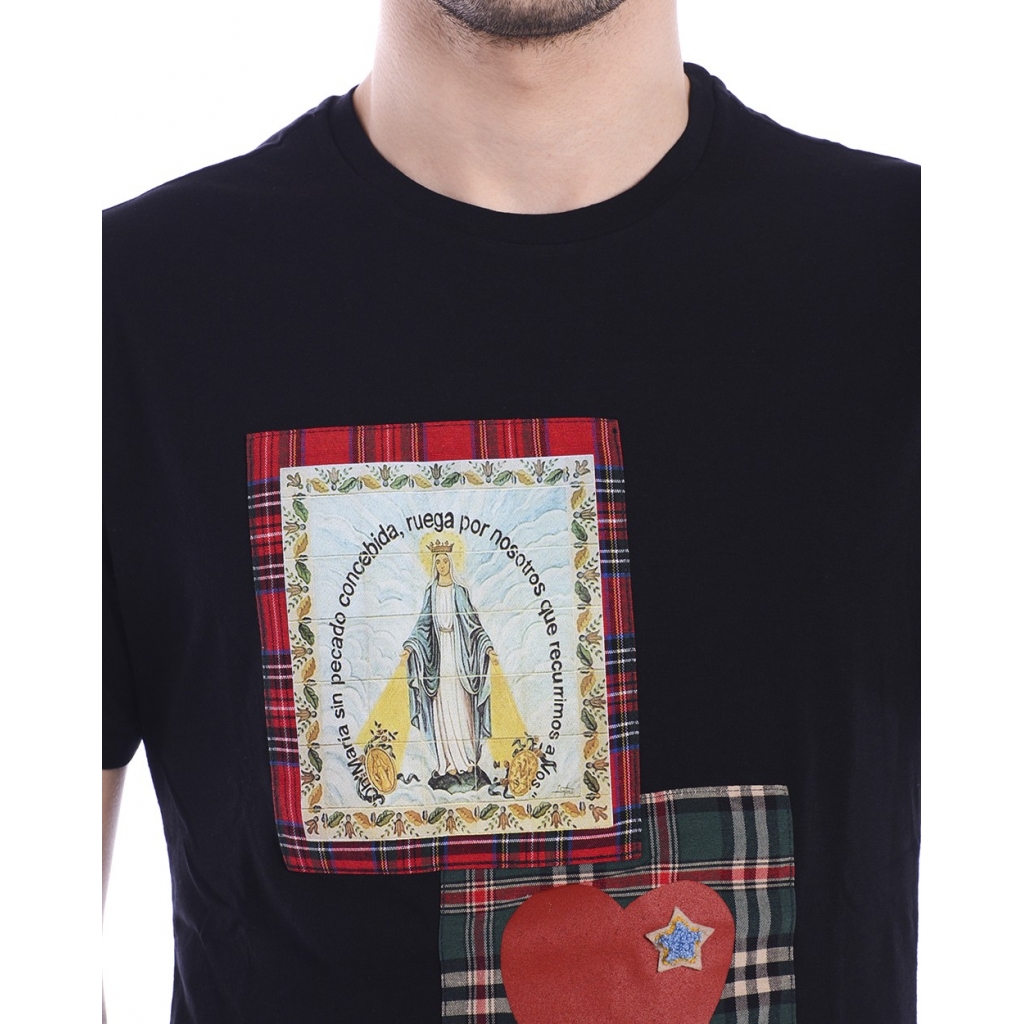 T-SHIRT MAGLIA POP ART POR NOSOSTROS S NERO