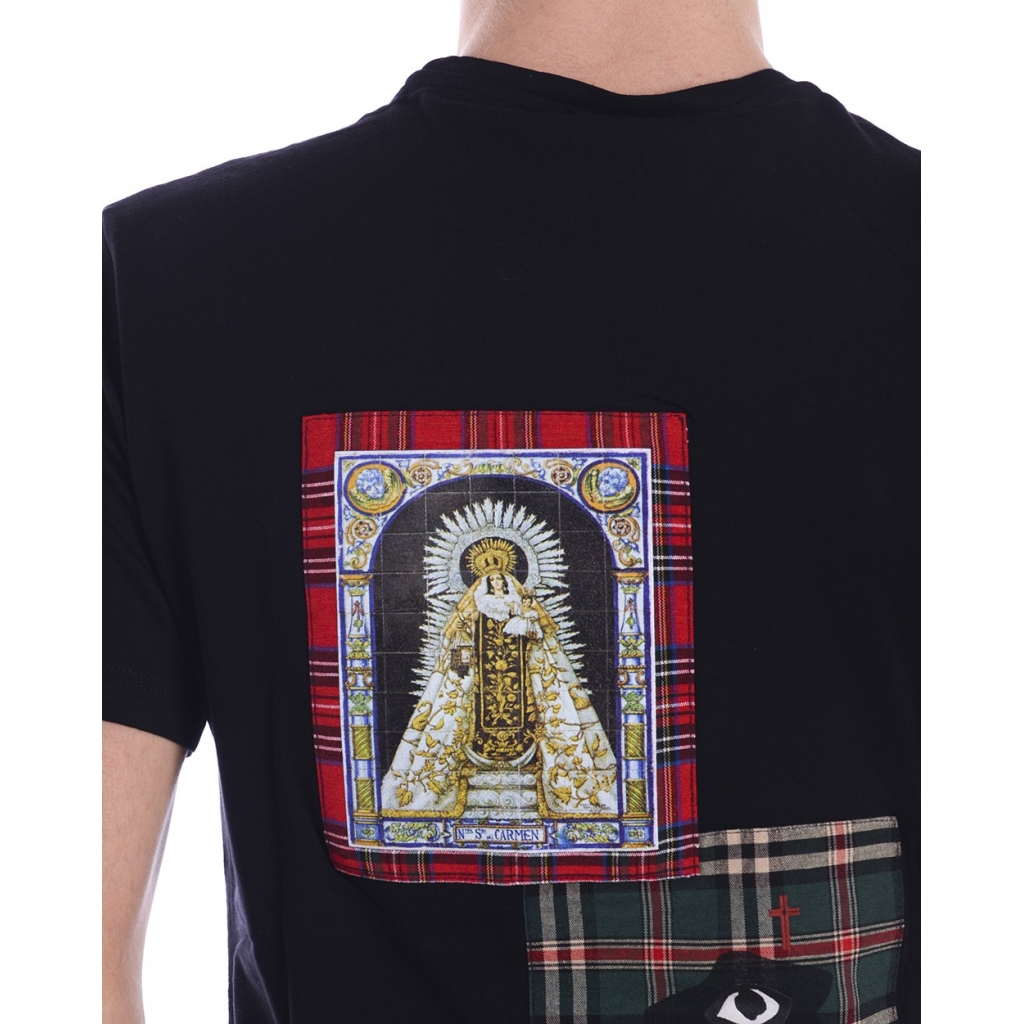 T-SHIRT MAGLIA POP ART POR NOSOSTROS S NERO